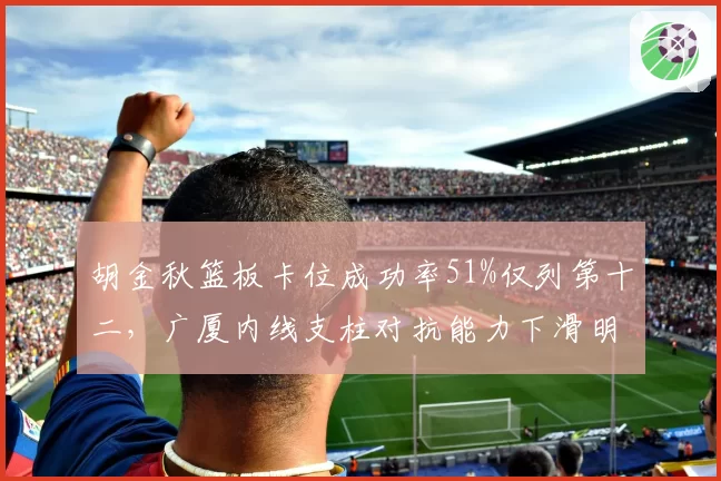 胡金秋篮板卡位成功率51%仅列第十二，广厦内线支柱对抗能力下滑明显